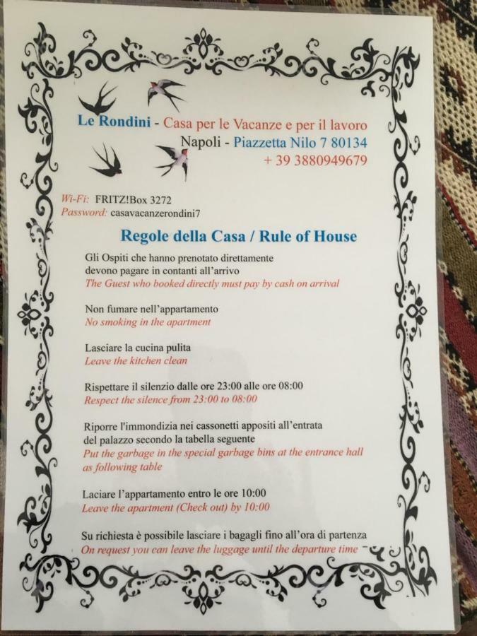 Apartmán Le Rondini Della Pietrasanta Neapol Exteriér fotografie